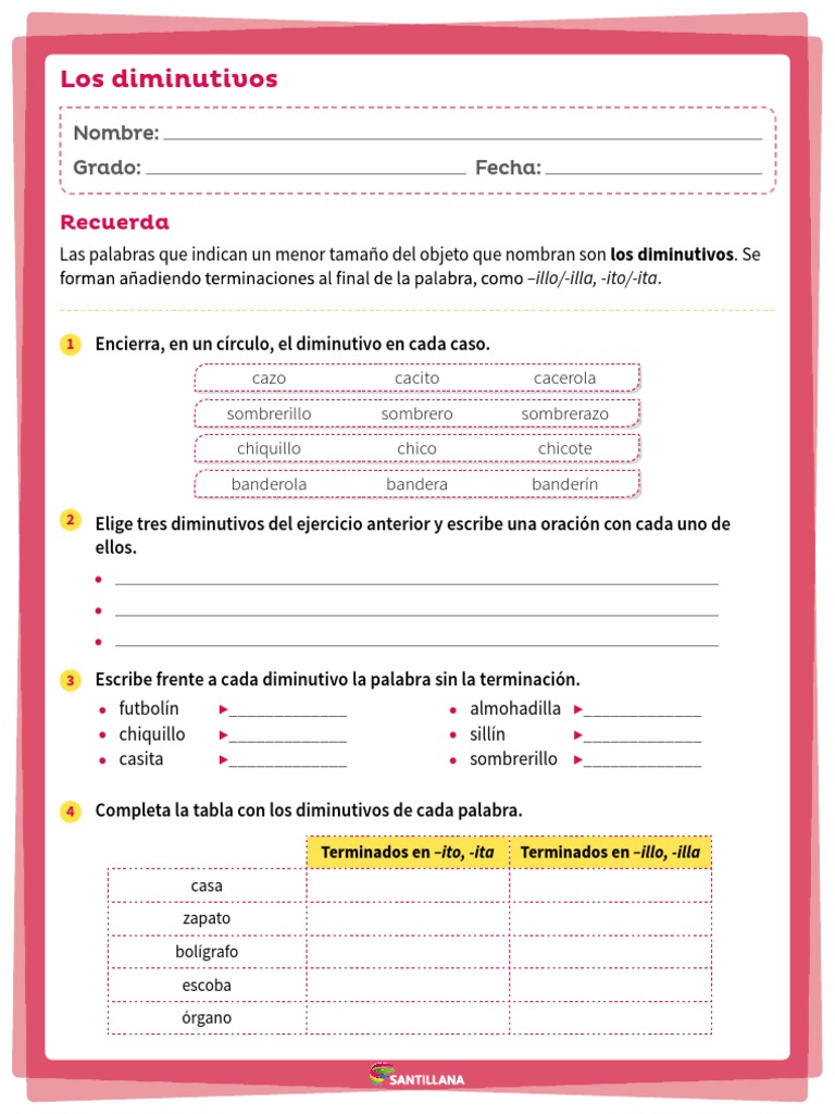 Aumentativos, Diminutivos Y Superlativos – EDFW