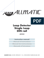 Loop Detector Single Loop DIN Rail: Manuel D'instructions Manuale D'istruzione Manual de Instrucciones