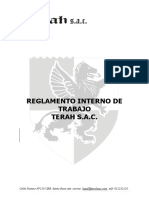 Reglamento Interno de Trabajo Terah S.A.C