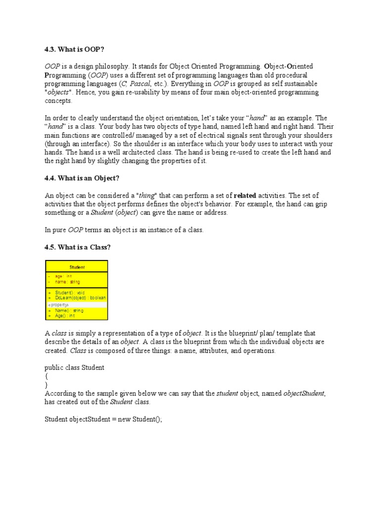 OOP Is A Design Philosophy. It Stands For Object Oriented Programming ...