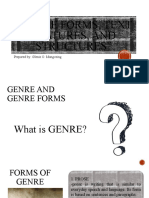 "Genre Forms, Text Features, and Structures": Prepared By: Glenis O. Mangosing