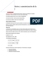 Unidad 3 Efectos y Caracterización de La Temperatura