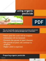 Benefits of organic pesticide
