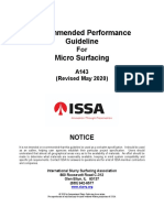 Recommended Performance Guideline Micro Surfacing: Notice