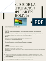 Análisis de La Participación Popular en Bolivia