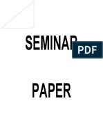 Seminar Paper.
