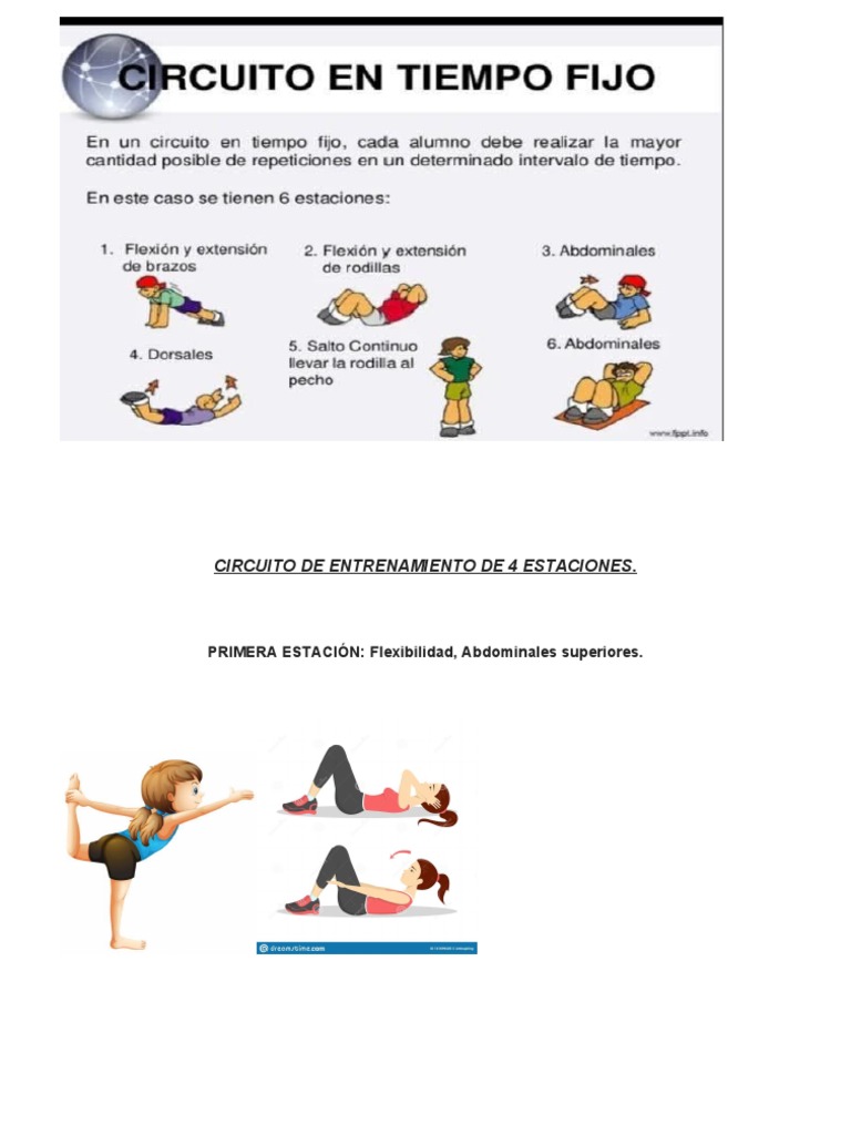 Circuito De Entrenamiento De 4 Estaciones Pdf