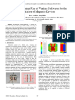 Teaching The Linked Use of Various Softwares For The Simulation of Magnetic Devices