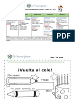 Programación de tercer grado de primaria