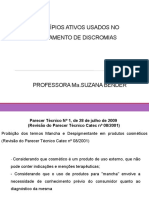 Princípios Ativos Usados No Tratamento de Discromias