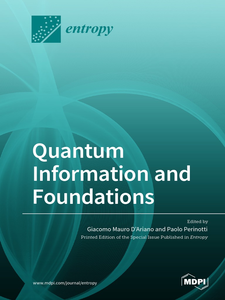Quantum Information and Foundations PDF Quantum Mechanics