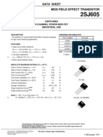 Mos Field Effect Transistor: Data Sheet