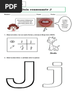 Guía Consonante J