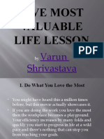 Five Most Valuable Life Lesson: Varun Shrivastava
