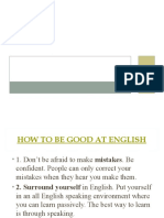 How to Be Good at English in 5 Steps