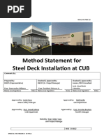 0022-Method Statement For Steel Deck Installation