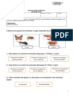 Evaluaciòn Sumativa 2º Ciencias AGOSTO