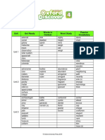 Word List: Unit Get Ready Words in Context Word Study Passive Vocabulary