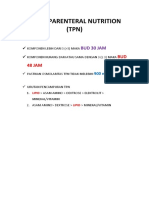 Total Parenteral Nutrition Instruksi