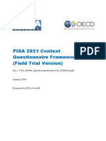 PISA 2021 Questionnaire Framework