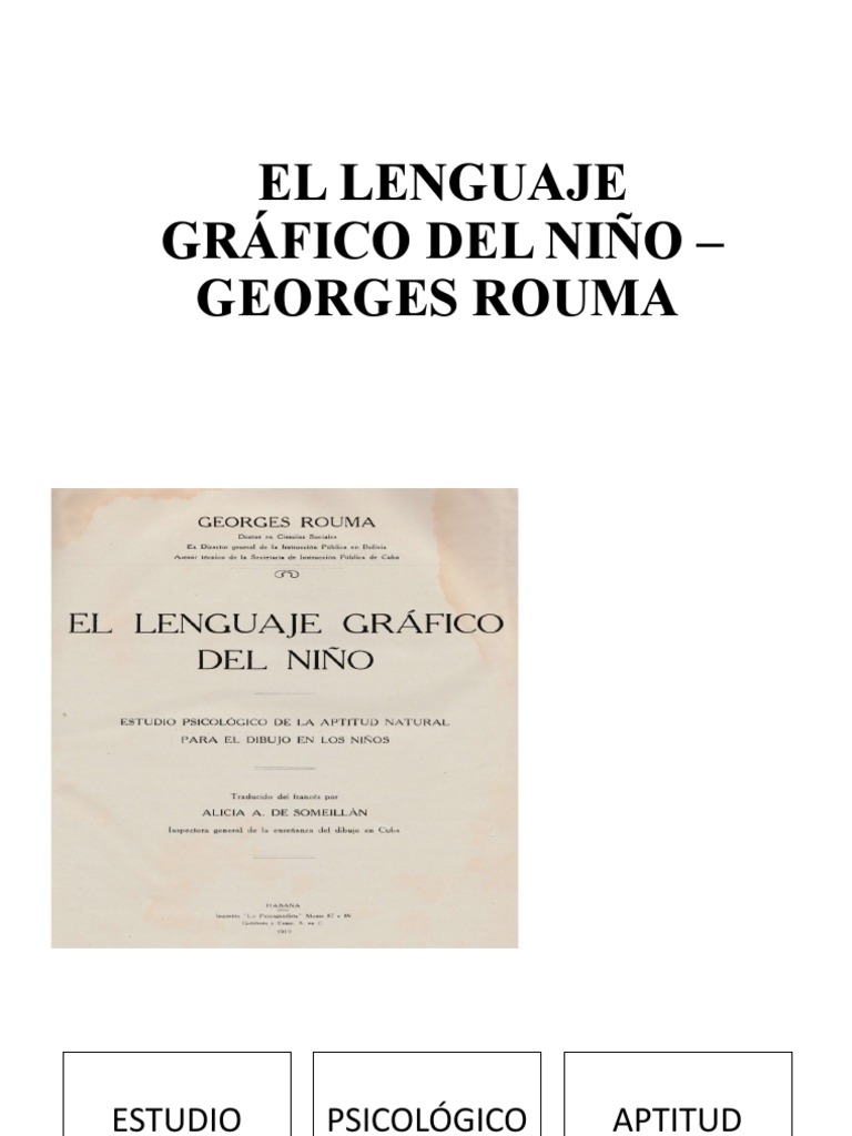 El Lenguaje Gráfico Del Niño - Georges Rouma | PDF | Dibujo | Sicología