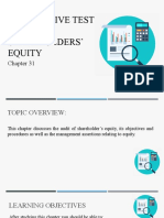 Substantive Test OF Shareholders' Equity