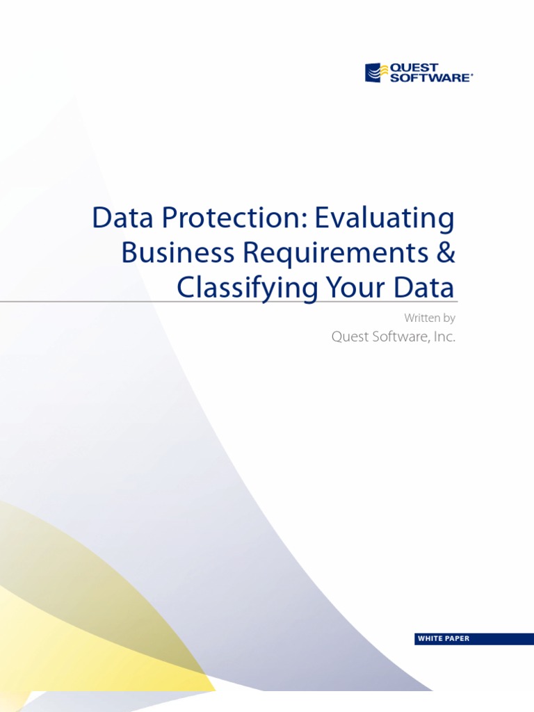 Data Protection_Evaluating Business Requirements and Classifying Your