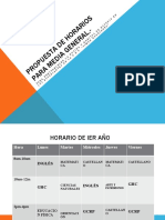 Propuesta de Horarios para Media General