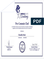 WORLD Chefs Academy Certificado Claudia Ruiz