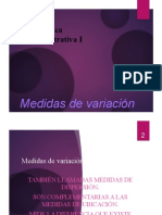 Medidas de variacion. Capitulo 3. AE1-2019-3