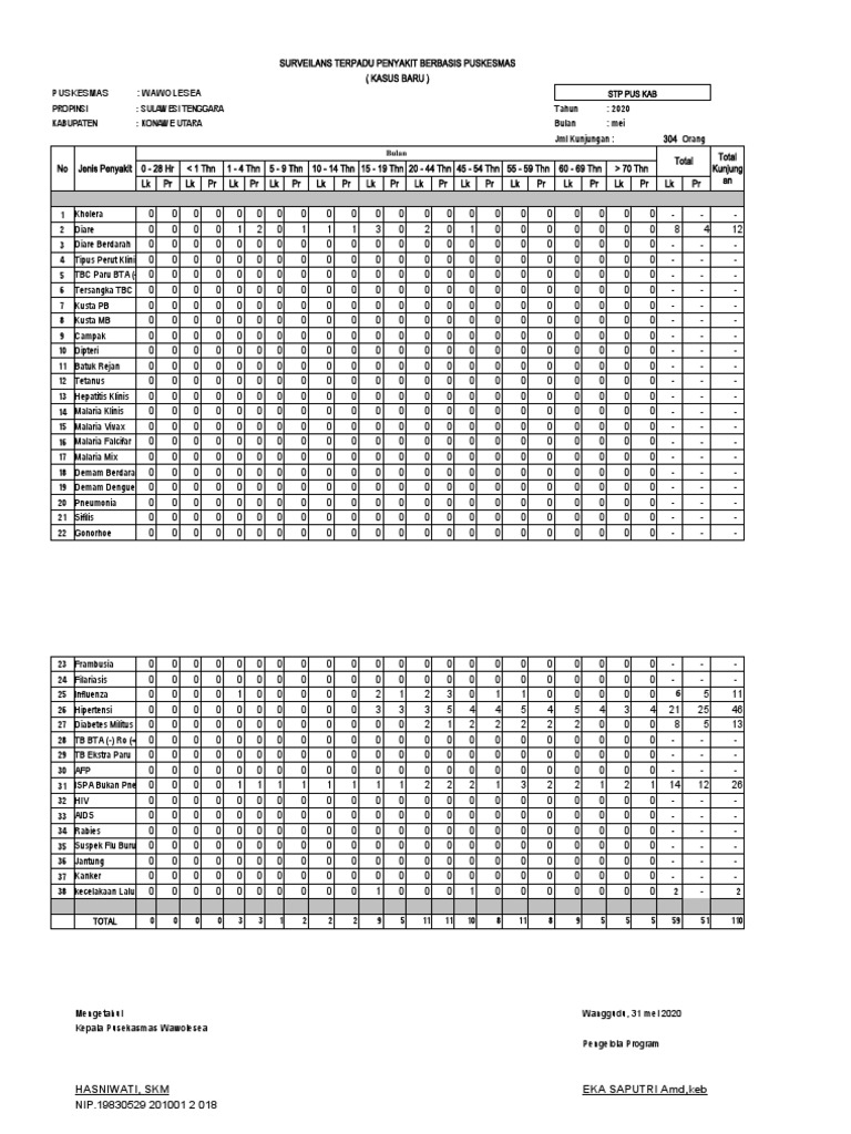 Format Stp Baru Pdf Medical Specialties Epidemiology
