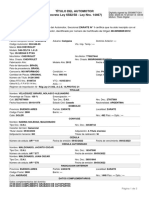 Título Del Automotor (Decreto Ley 6582/58 - Ley Nro. 14467) : Titular