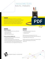 MODELS HM675, HM685: Hydronic Manometers