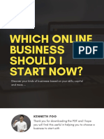 Which Online Business Should I Start Now?: Kenneth Foo