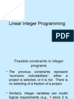 Integer Programming Lecture 2
