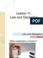 Lesson 11. Lies and Deception