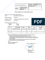 Surat Kesediaan Mengajar Genap 2021 - 2022