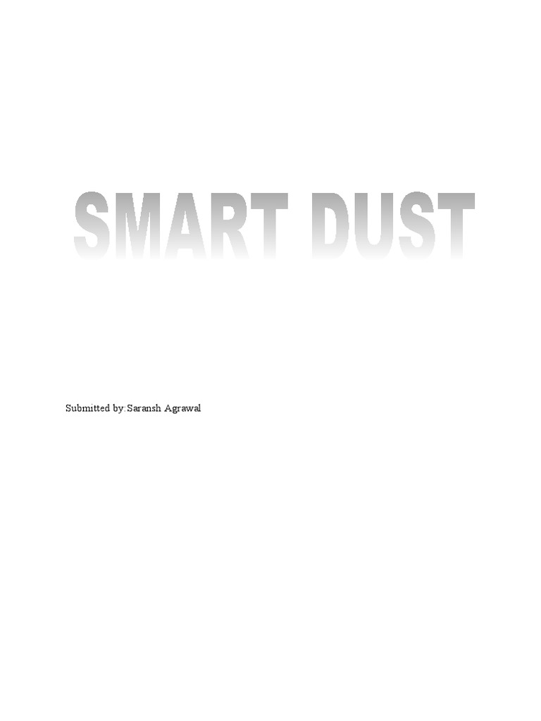 Understanding Smart Dust Technology | PDF | Optics | Laser