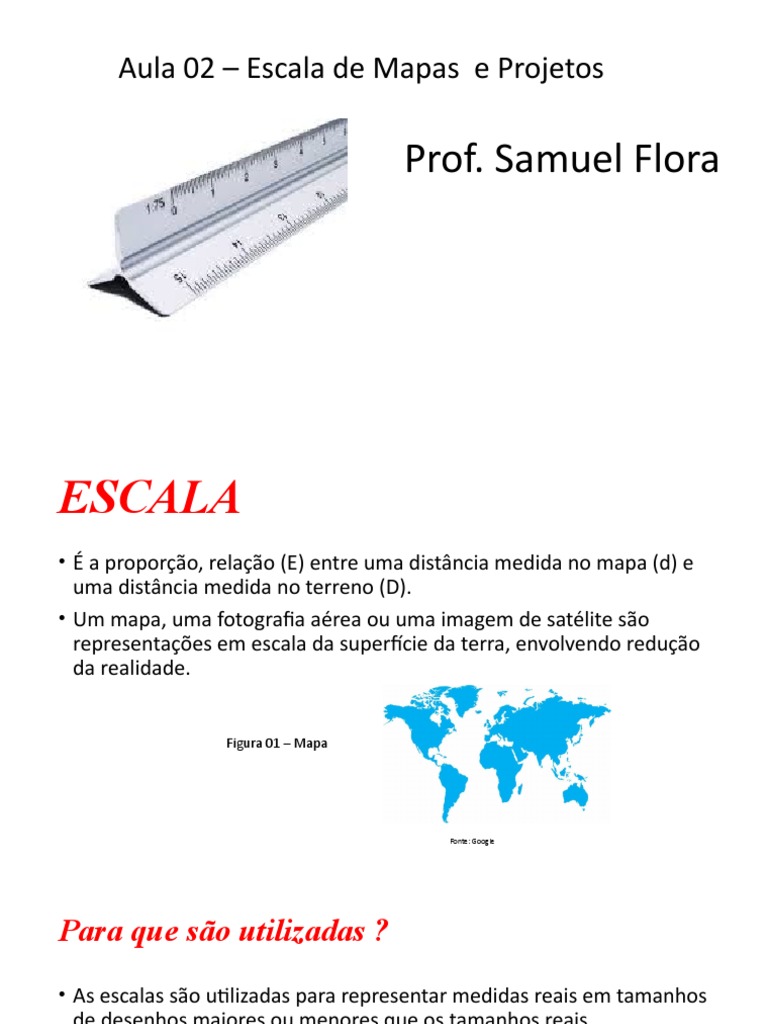 Escala de um mapa