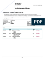 CIE Direct Electronic Statement of Entry May 2022 Series: International Pioneers School (TH175)