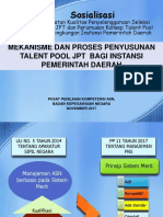 Sosialisasi: Mekanisme Dan Proses Penyusunan Talent Pool JPT Bagi Instansi Pemerintah Daerah