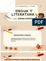 Pres. 1. Lengua y Liter. Tema. Comunicación y Lenguaje