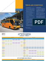 Campus Bus Schedule October 2021