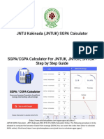 JNTUK SGPA Calculator - JNTU Kakinada R20, R19, R16 SGPA Calculator Online