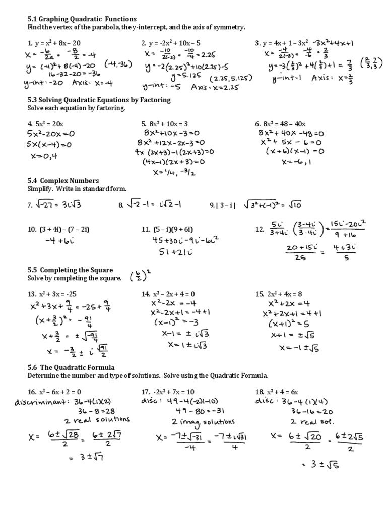 A2 2nd Sem Exam Review Answers | PDF