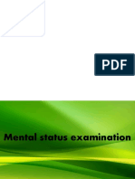 Mental Status Exam