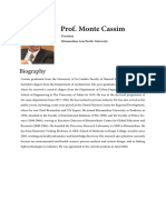 Prof. Monte Cassim: Biography