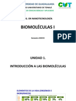 Biomoéculas I, Introducción a las biomoléculas