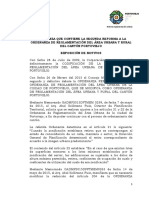 Ordenanza Que Contiene La Segunda Reforma A La Ordenanza de Reglamentación Del Área Urbana y Rural Del Cantón Portoviejo