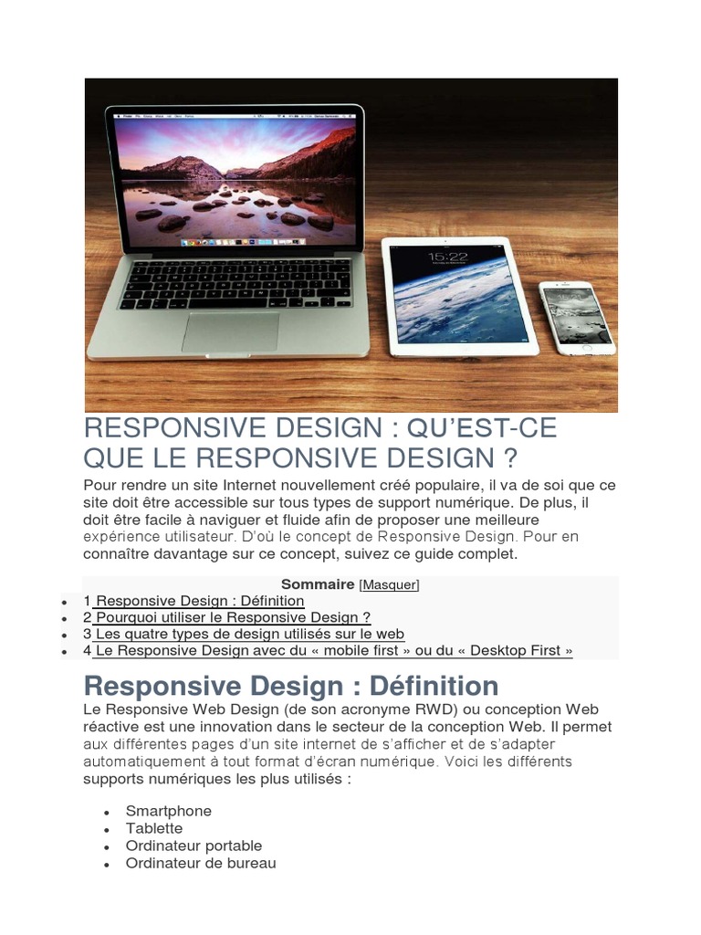 Guide SEO: Responsive Design | PDF | Business | Computers